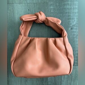 Anthropology coral knot mini bag